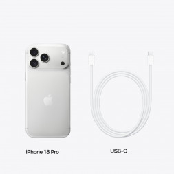 Смартфон Apple iPhone 18 Pro 256GB (eSIM), Silver