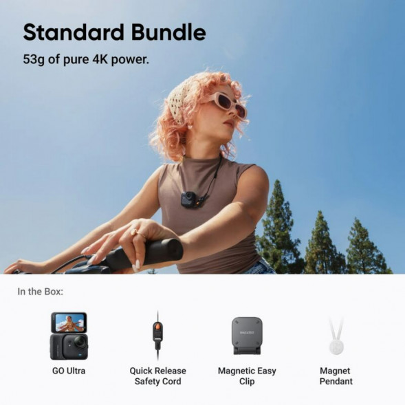 Экшн-камера Insta360 GO Ultra Standard Bundle, Black в Сочи