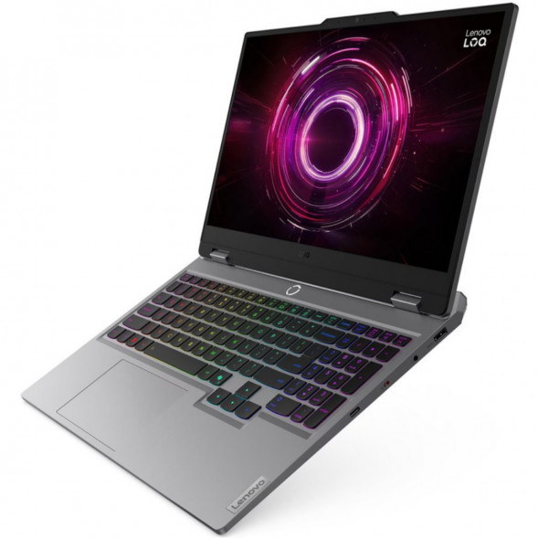Ноутбук Lenovo LOQ 15AHP10 (83JG003DPB) (15.6&amp;quot;,  IPS, AMD Ryzen 5 220, 6 ядер, 16 ГБ DDR5, SSD 512 ГБ, NVIDIA GeForce RTX 5050 - 8 ГБ, без ОС), серый в Сочи