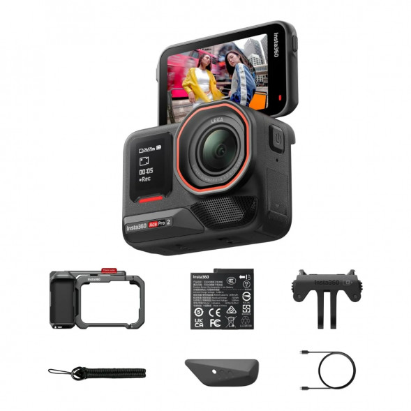 Экшн-камера Insta360 Ace Pro 2 Single Battery Xplorer Bundle, Gray в Сочи