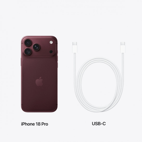 Смартфон Apple iPhone 18 Pro 512GB (SIM + eSIM), Burgundy в Сочи