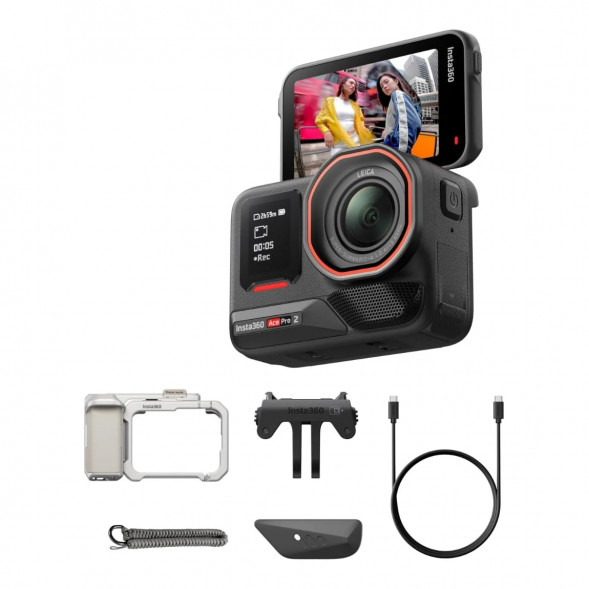 Экшн-камера Insta360 Ace Pro 2 Single Battery Xplorer Bundle, Silver в Сочи