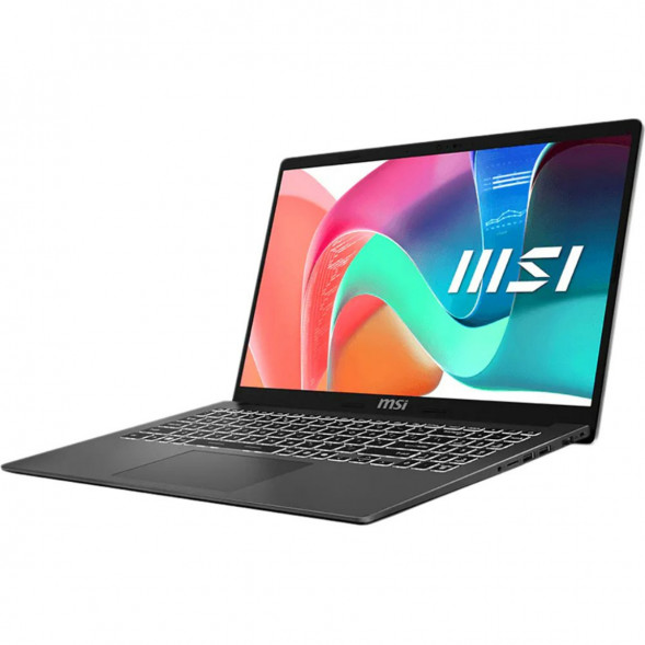 Ноутбук MSI Modern 15 F1MXG-1280RU (15.6&amp;quot;, IPS, Intel Core 7 150U, 10 ядер, 16 ГБ DDR5, SSD 512 ГБ, Intel Iris Xe Graphics, Windows 11), чёрный в Сочи
