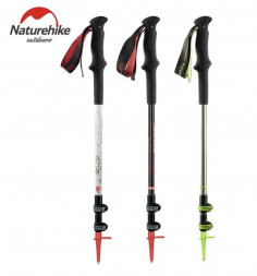 Треккинговая палка Naturehike 135 см, 1шт., серый/зеленый