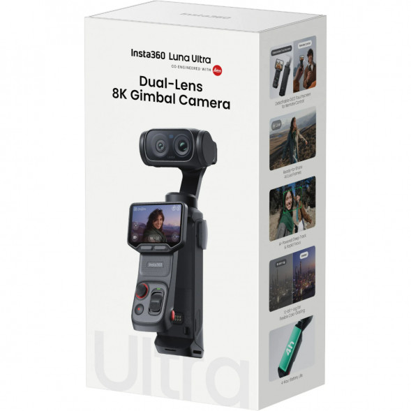 Экшн-камера Insta360 Luna Ultra Standard Combo, Cosmic Black в Сочи