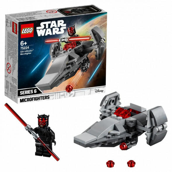 Конструктор LEGO Star Wars 75224 Микрофайтеры Корабль-лазутчик ситхов в Сочи