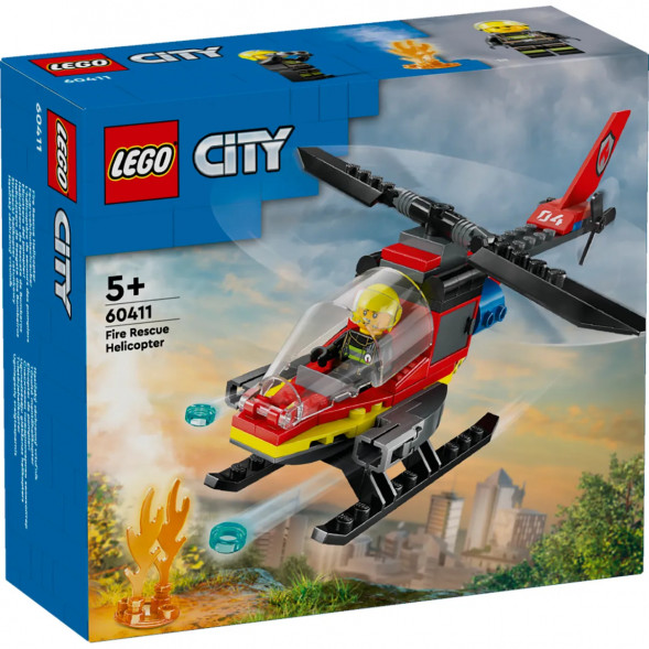 Конструктор LEGO City 60411 Пожарно-спасательный вертолет в Сочи