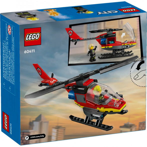 Конструктор LEGO City 60411 Пожарно-спасательный вертолет в Сочи