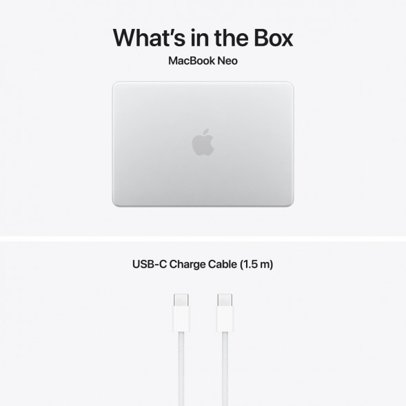 Ноутбук Apple MacBook Neo MHFA4 (A18 Pro 5-Core GPU, 8/256GB), Серебристый/Silver в Сочи