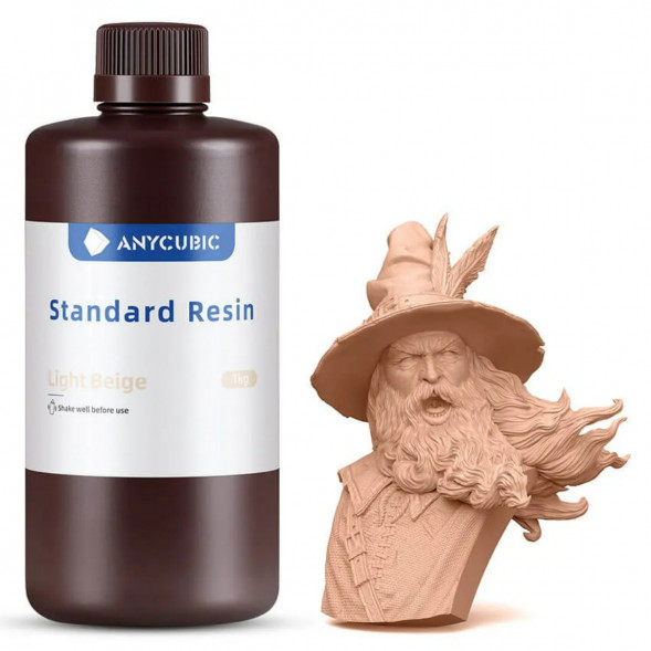 Смола для фотополимерного  принтера Anycubic Standard Resin Light Beige (Бежевый) в Сочи