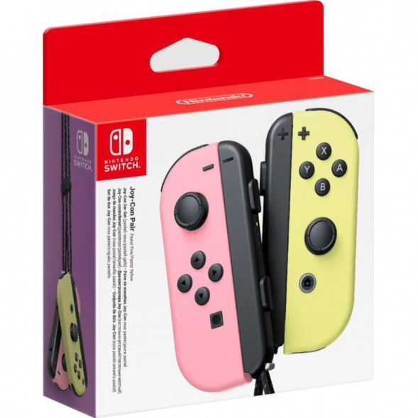 Геймпад Nintendo Switch Joy-Con controllers Duo, пастельный розовый / пастельный жёлтый в Сочи