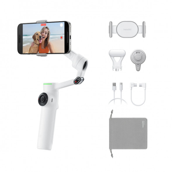Стабилизатор Insta360 Flow 2 Pro Creator Kit, Summit White в Сочи