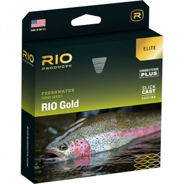 Леска RIO Elite Gold WF8F, Moss/Gold/Gray в Сочи