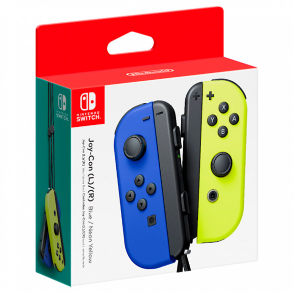 Геймпад Nintendo Switch Joy-Con controllers Duo, синий/желтый в Сочи