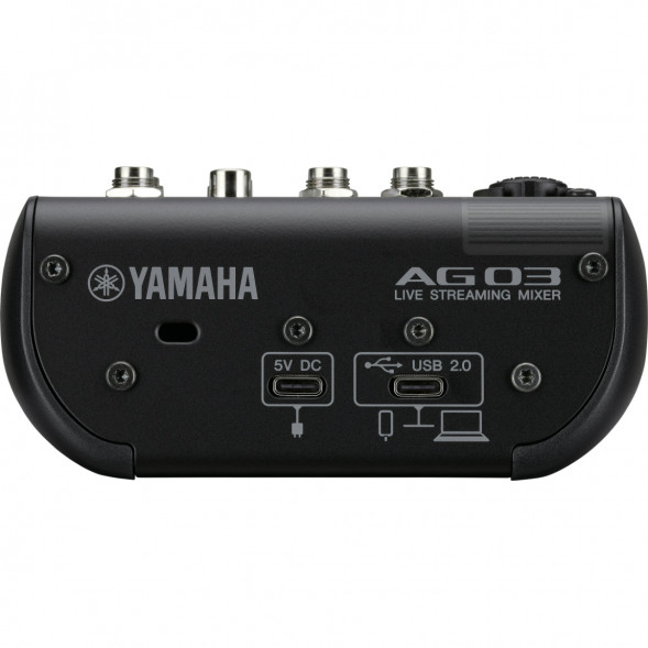 Микшер для стриминга Yamaha AG03MK2 LSPK Live Stream Black с аксессуарами в Сочи