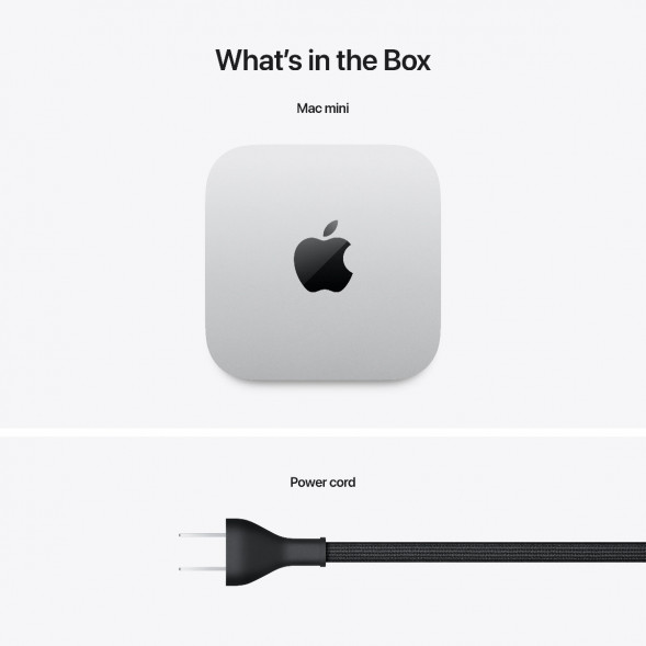 Компьютер Apple Mac mini M4 2024 (MU9E3) (10 Core GPU, 16ГБ, 512ГБ SSD, Apple, macOS), серебристый в Сочи