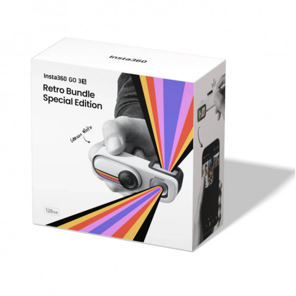 Экшн-камера Insta360 Go 3S Retro Bundle Special Edition 64ГБ, White в Сочи
