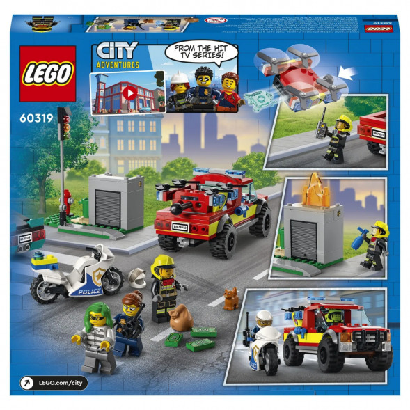 Конструктор LEGO City Fire 60319 Пожарная бригада и полицейская погоня в Сочи