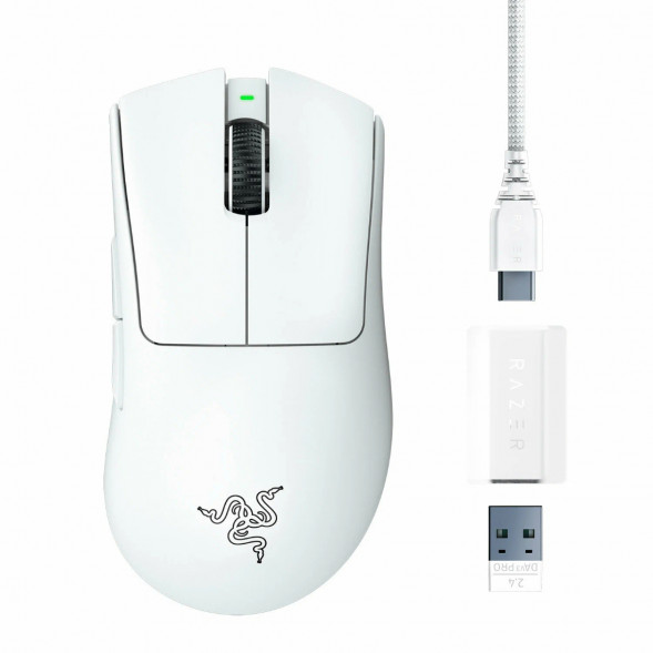 Мышь беспроводная/проводная Razer Deathadder V3 Pro [RZ01-04630200-R3G1] белый в Сочи