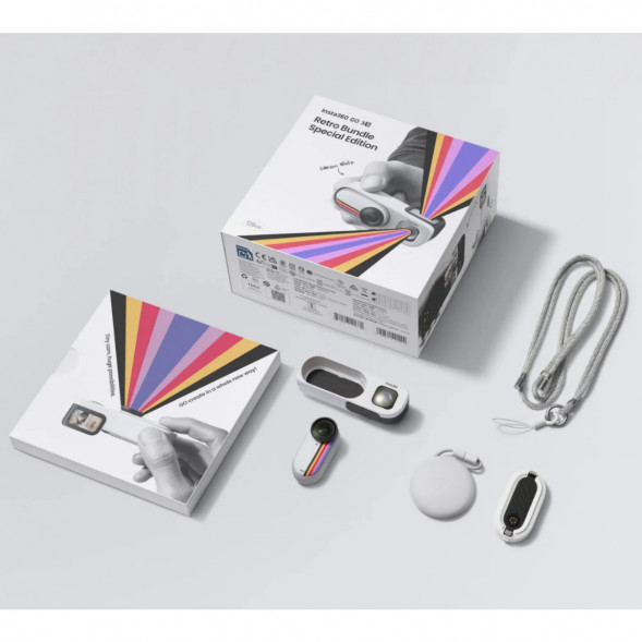 Экшн-камера Insta360 Go 3S Retro Bundle Special Edition 128ГБ, White в Сочи