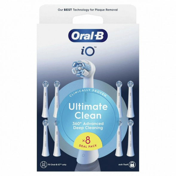 Сменные насадки Oral-B iO Series Ultimate Clean 360, 8 шт., белый в Сочи