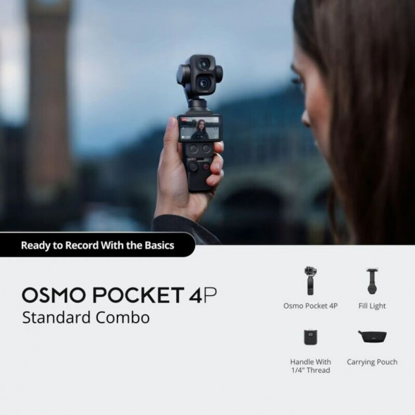 Экшн-камера DJI Osmo Pocket 4P Standart Combo, чёрный в Сочи