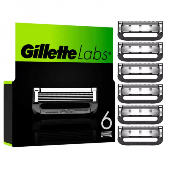 Лезвия для бритвы Gillette Labs, 6 шт. в Сочи