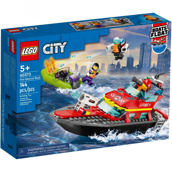 Конструктор LEGO City 60373 &amp;quot;Пожарно-спасательная лодка&amp;quot;, 144 деталей в Сочи