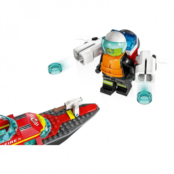 Конструктор LEGO City 60373 &amp;quot;Пожарно-спасательная лодка&amp;quot;, 144 деталей в Сочи